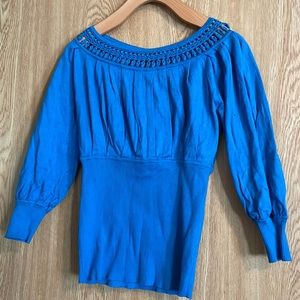 Anne Klein turquoise top size PS